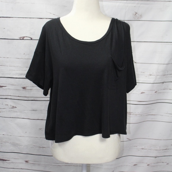Hollister Tops - Hollister Black Crop Top Size L